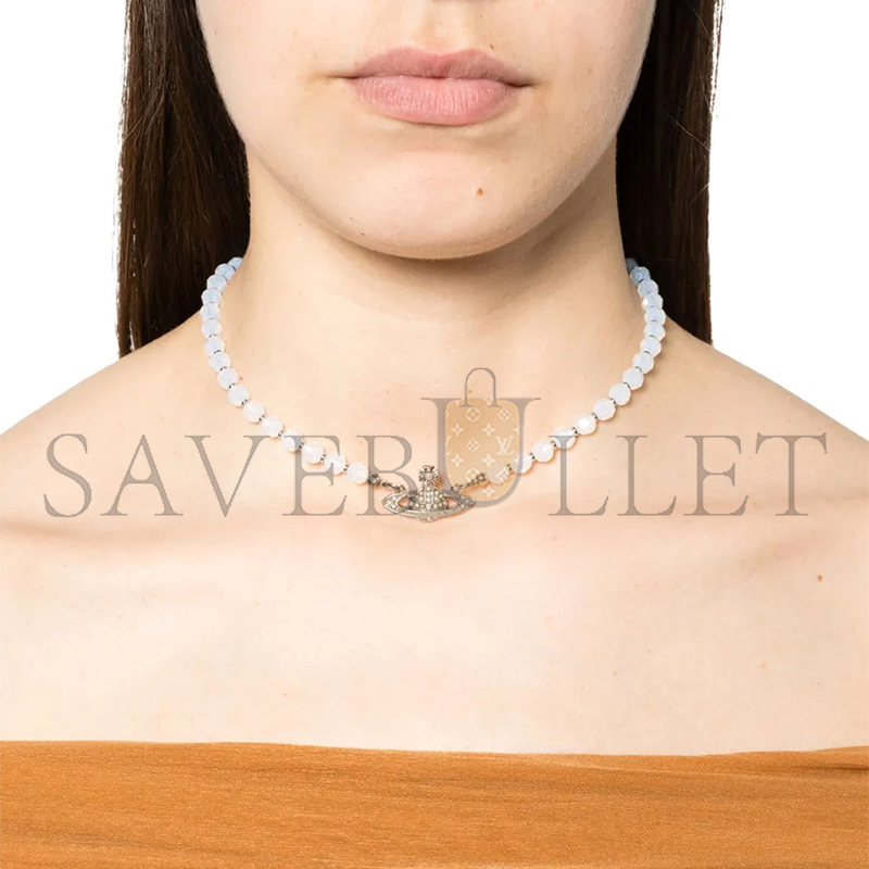 VIVIENNE WESTWOOD MESSALINE ORB-MOTIF CHOKER NECKLACE 